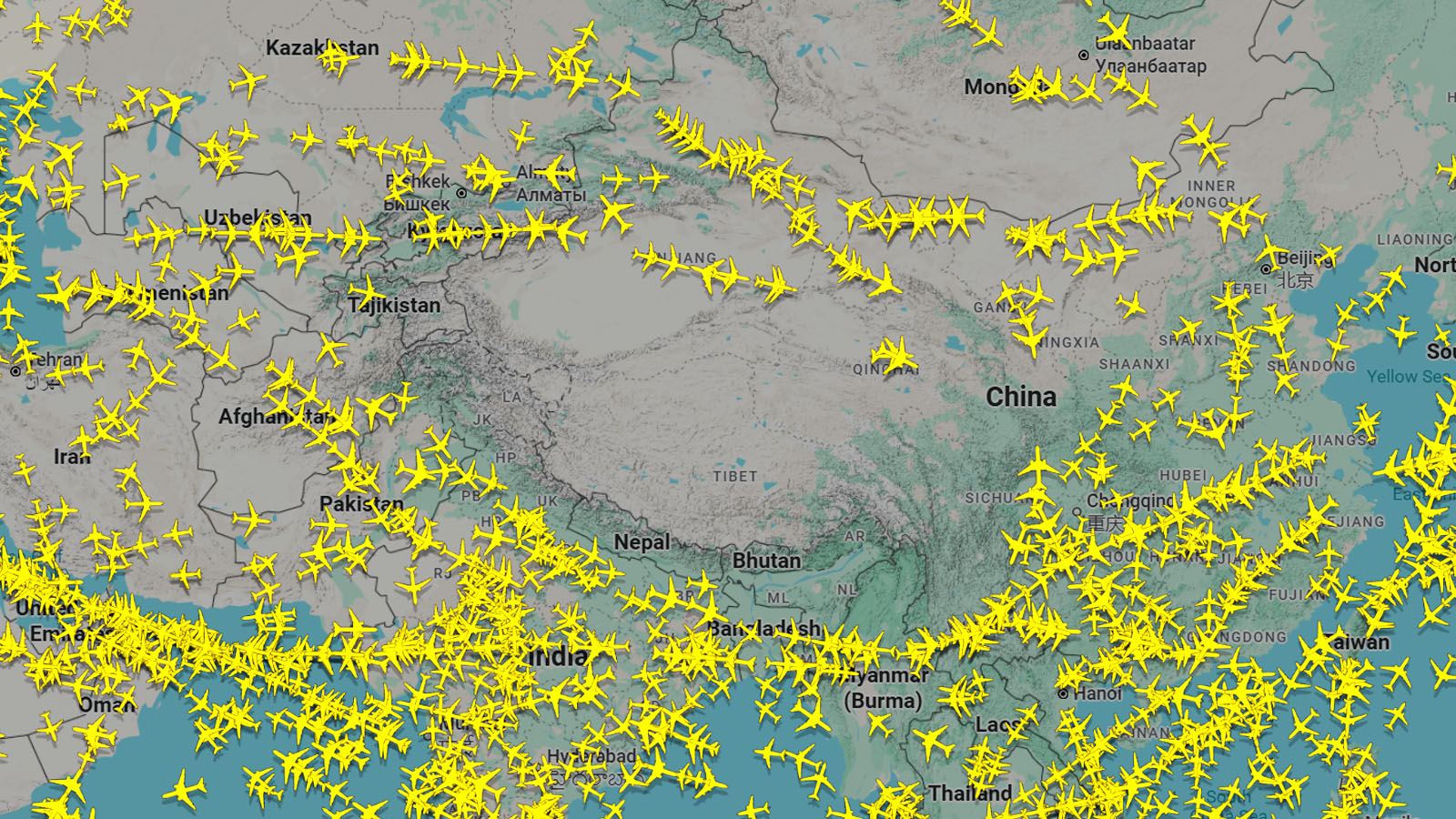 Pourquoi les avions ne survolent-ils pas le Tibet